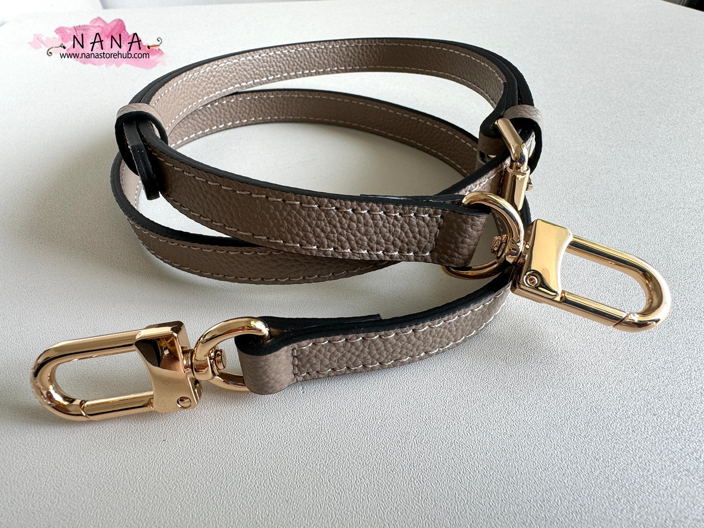 1.5CM Full Grain Leather Bag Strap,High Quality Caviar Leather Wrapping, Leather Shoulder Handbag Strap,Replacement Handle,JD-3328