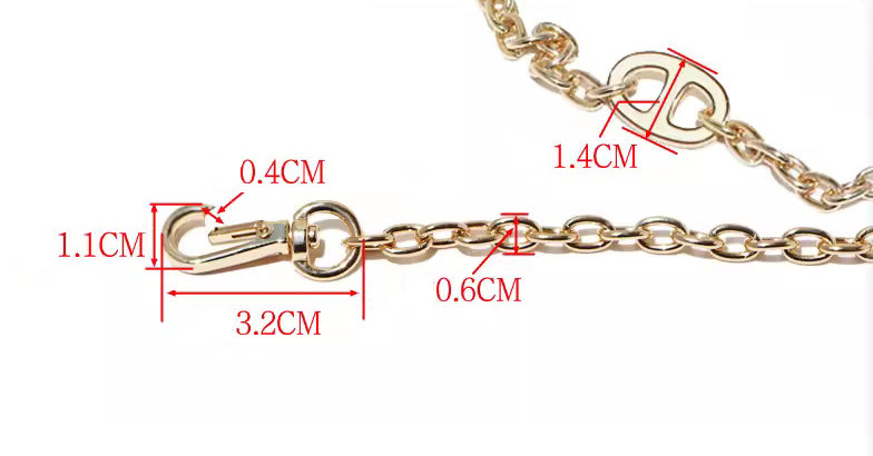 6mm High Quality Purse Chain Strap,Alloy and Iron,Metal Shoulder Handbag Strap,Purse Replacement Chains,bag accessories, JD-3445