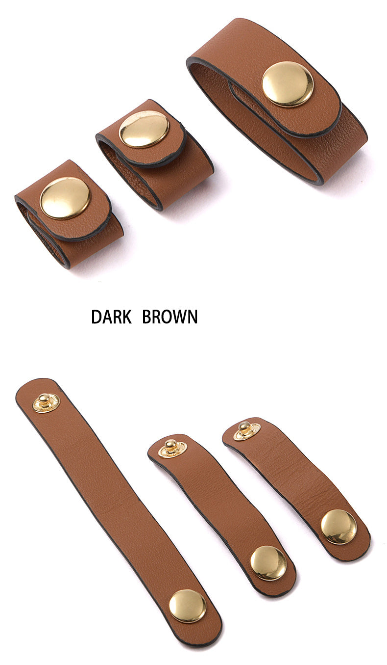 1.27CM Vegetable-tanned Leather Handle Buckle,High Quality Leather Wrapping, Leather Shoulder Handbag Strap, Replacement Handle , Bag Accessories, JD-3491