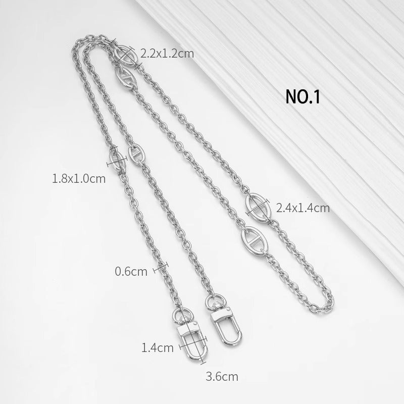 6mm High Quality Purse Chain Strap,Alloy and Iron,Metal Shoulder Handbag Strap,Purse Replacement Chains,bag accessories, JD-3493