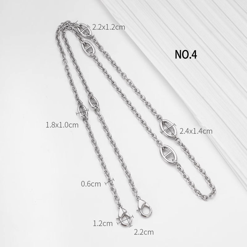 6mm High Quality Purse Chain Strap,Alloy and Iron,Metal Shoulder Handbag Strap,Purse Replacement Chains,bag accessories, JD-3493