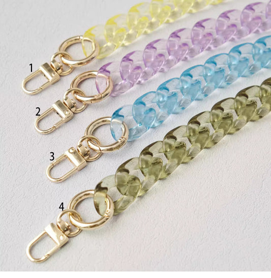 20X30MM Acrylic High Quality Purse Chain, Metal Shoulder Handbag Strap, Replacement Handle Chain, Metal Crossbody Bag Chain Strap LD-3546