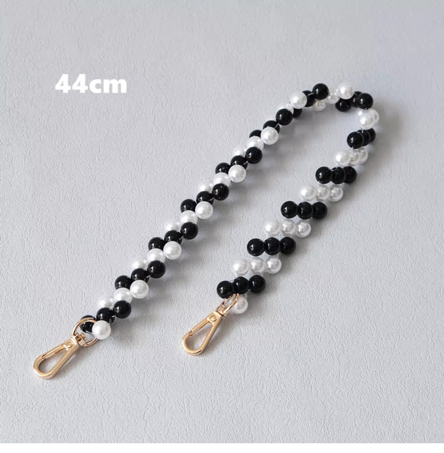 Pearl Acrylic High Quality Purse Chain, Metal Shoulder Handbag Strap, Replacement Handle Chain, Metal Crossbody Bag Chain Strap LD-3547