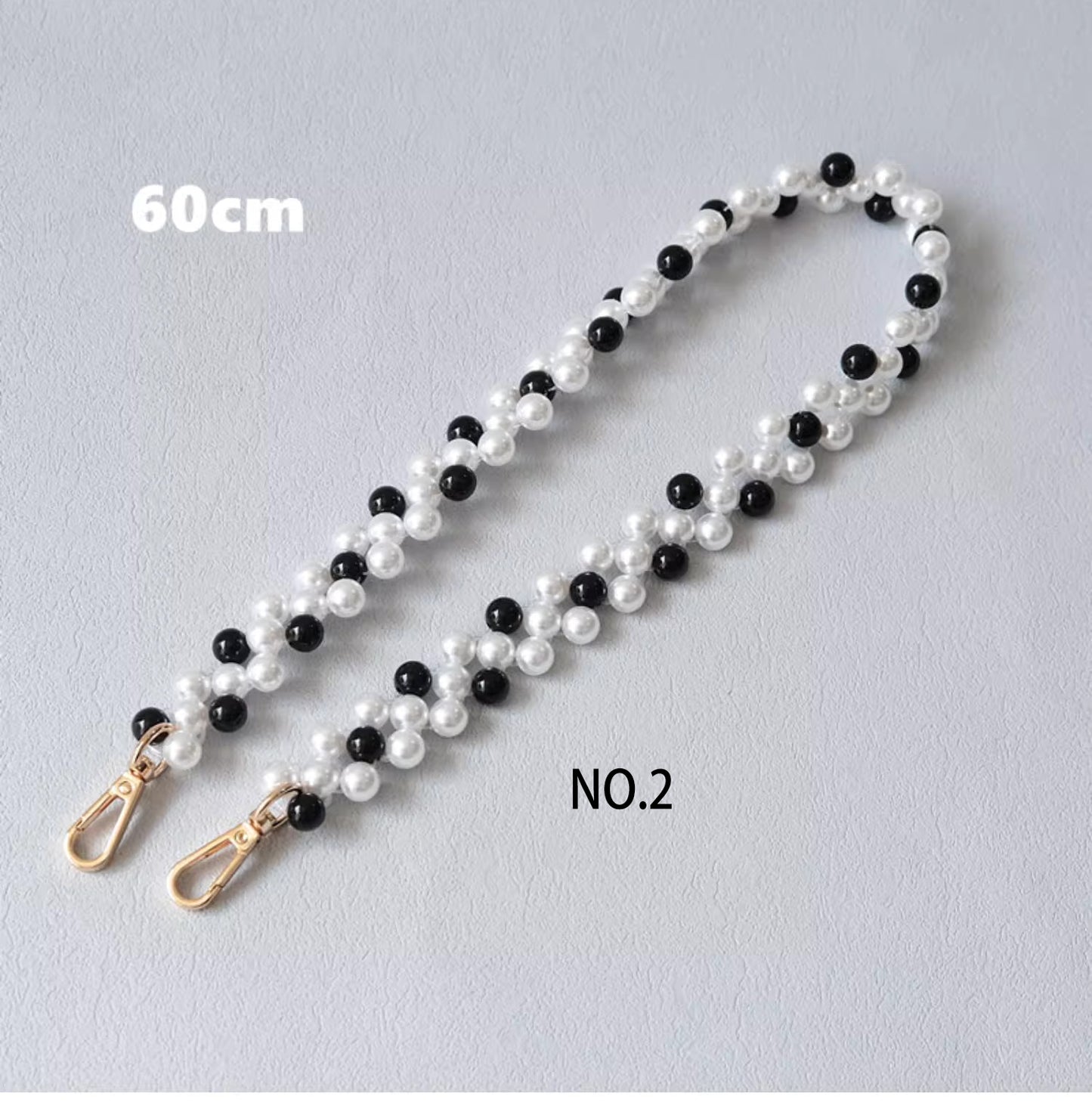 Pearl Acrylic High Quality Purse Chain, Metal Shoulder Handbag Strap, Replacement Handle Chain, Metal Crossbody Bag Chain Strap LD-3547