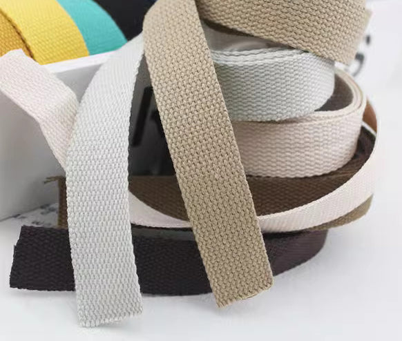 30 Color Variety, 1 Inch Cotton Webbing: Robust Straps for Tote Bags, Bag Handles, and Upholstery Applications ,JD-3563