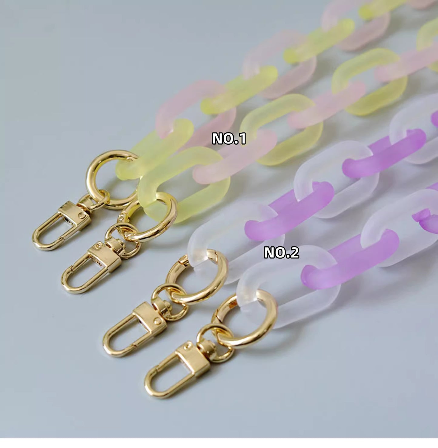 23X38mm Acrylic High Quality Purse Chain, Metal Shoulder Handbag Strap, Replacement Handle Chain, Metal Crossbody Bag Chain Strap LD-3603