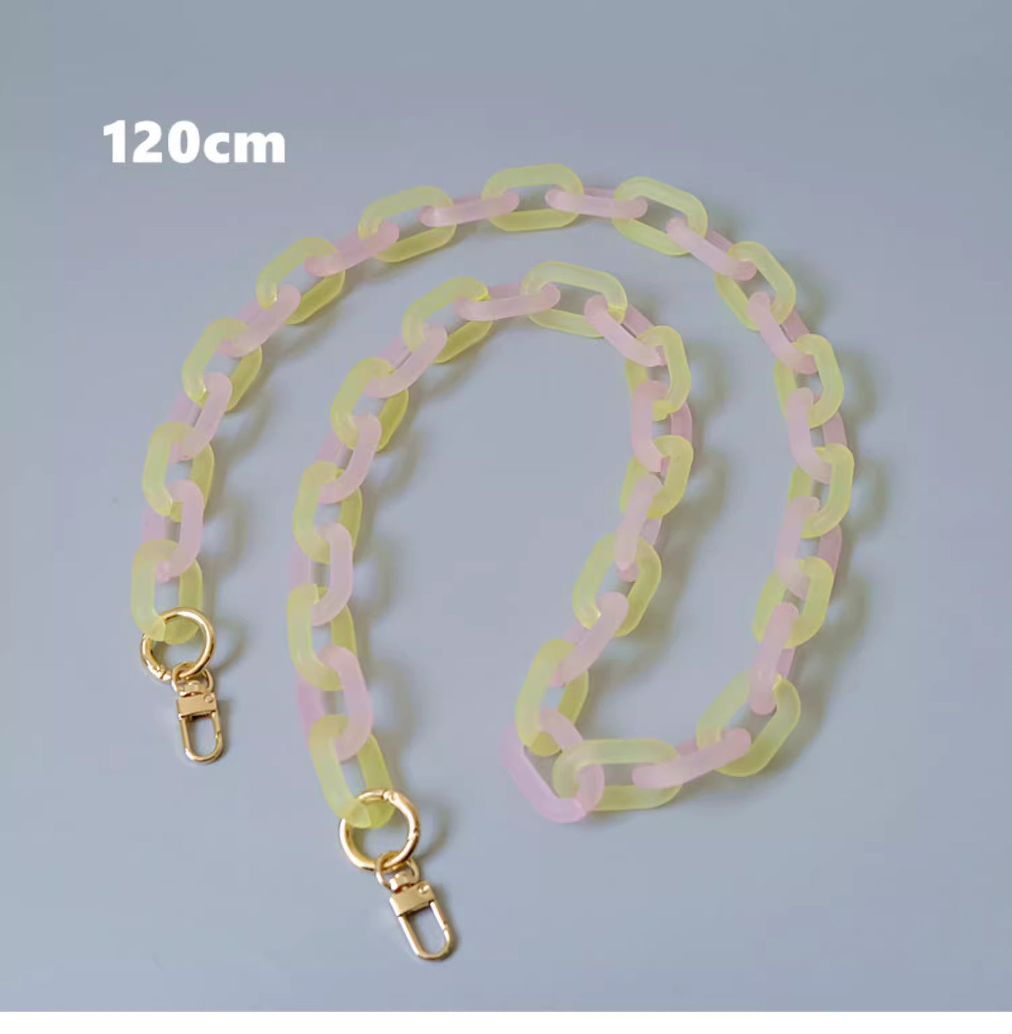 23X38mm Acrylic High Quality Purse Chain, Metal Shoulder Handbag Strap, Replacement Handle Chain, Metal Crossbody Bag Chain Strap LD-3603