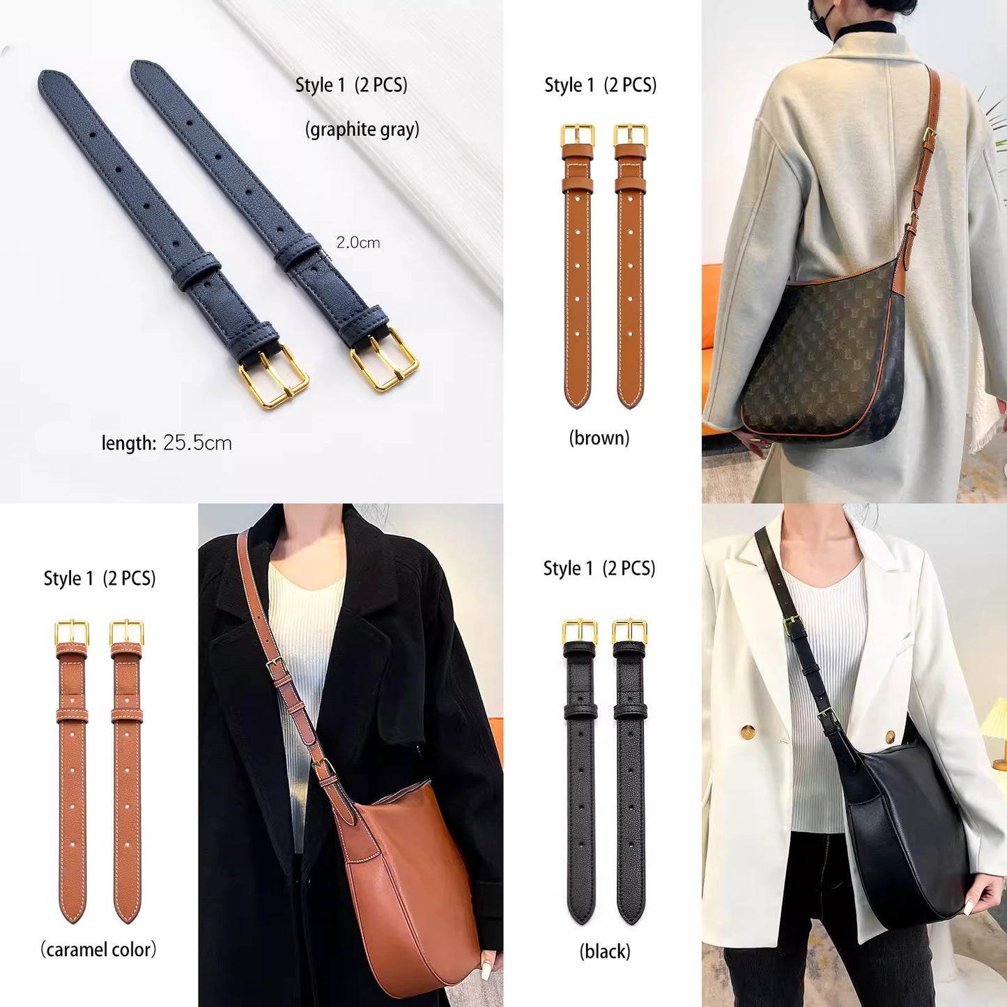 High Quality Leather Extend Wrapping, Leather Shoulder Heloise Handbag Extend Strap, Replacement Handle , Bag Accessories, JD-3622