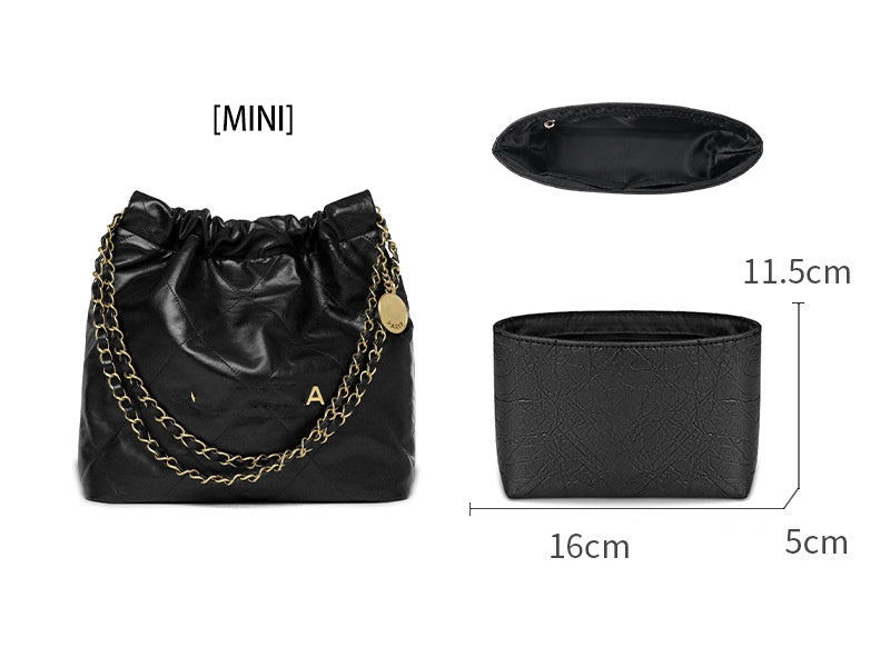 Purse Organizer Insert Fit " 22 Bag Mini/Small bag" Pouch Handbag Shaper Premium Felt,Bag Shaper,Bag Liner, JD-3666