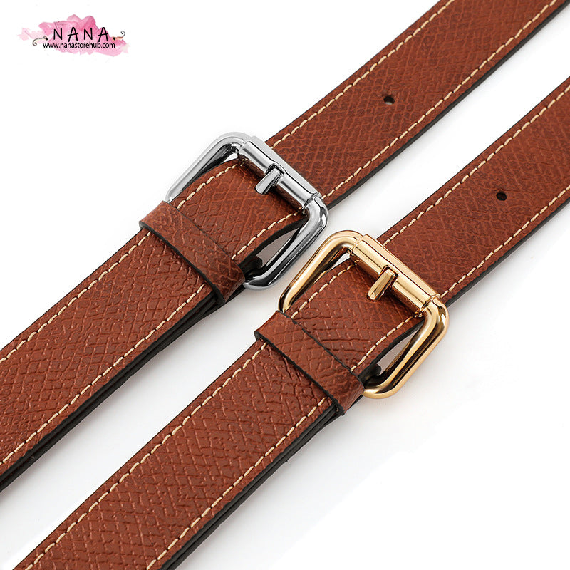 High Quality Leather Wrapping,Fit "S/M/L  Longchamp bag"Leather Shoulder Handbag Strap,Replacement Handle,Metal Crossbody Strap,A-50/JD-3674