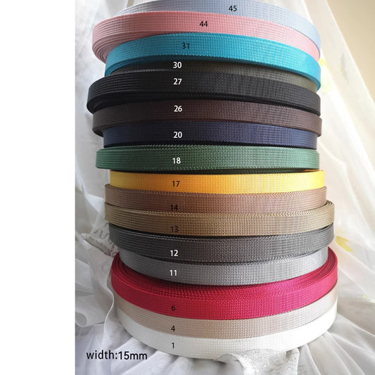 Nylon Webbing Strap, 16 Vibrant Colors, 3/5" Width - Heavy Duty Material for Tote Bag Handles and Upholstery Projects ,JD-3699