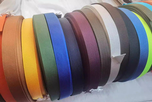 Nylon Webbing Strap, 41 Vibrant Colors, 1" Width - Heavy Duty Material for Tote Bag Handles and Upholstery Projects ,JD-3700