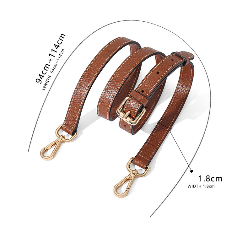 18mm High Quality Split Leather Wrapping, Caviar Split Leather Shoulder Handbag Strap, Replacement Handle , Bag Accessories, A-63/JD-3707