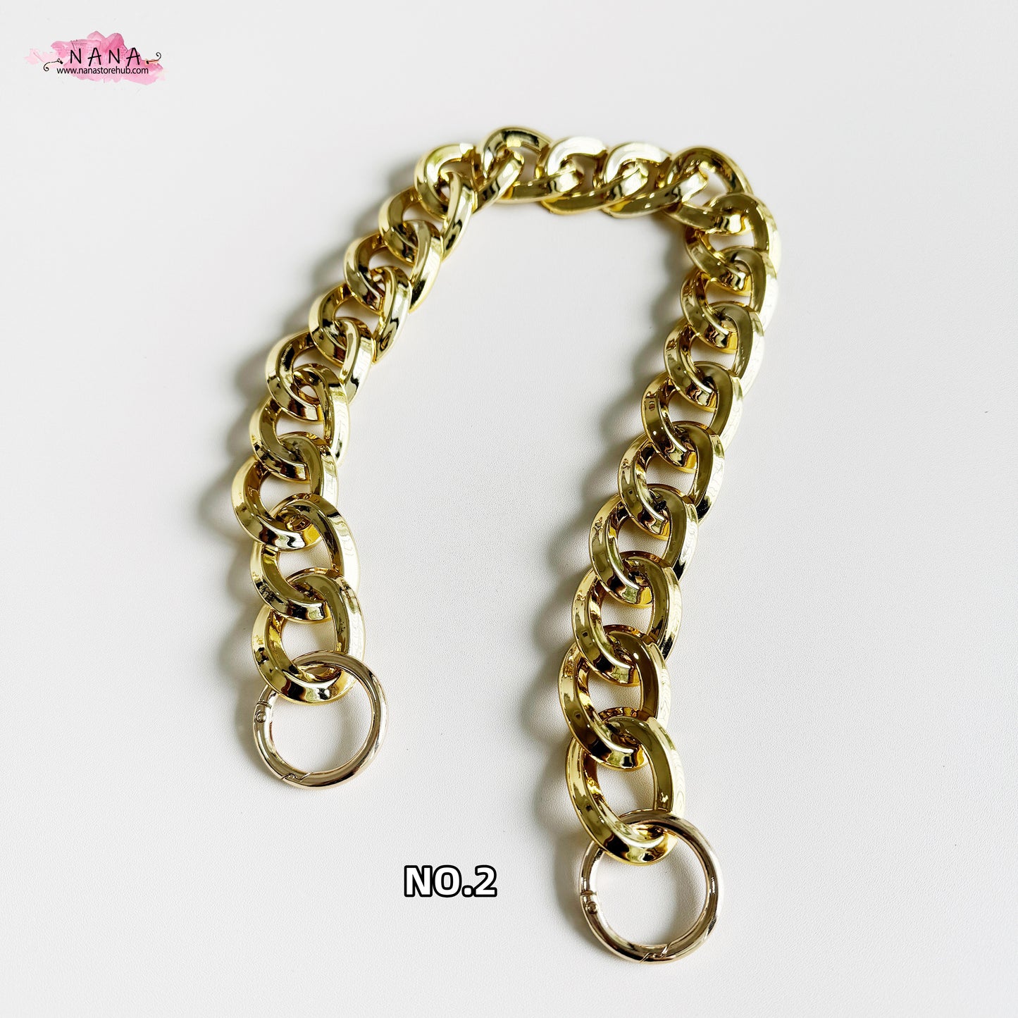 29x38mm Gold Acrylic High Quality Purse Chain, Metal Shoulder Handbag Strap,Replacement Handle Chain,Metal Crossbody Bag Chain Strap,LD-3848