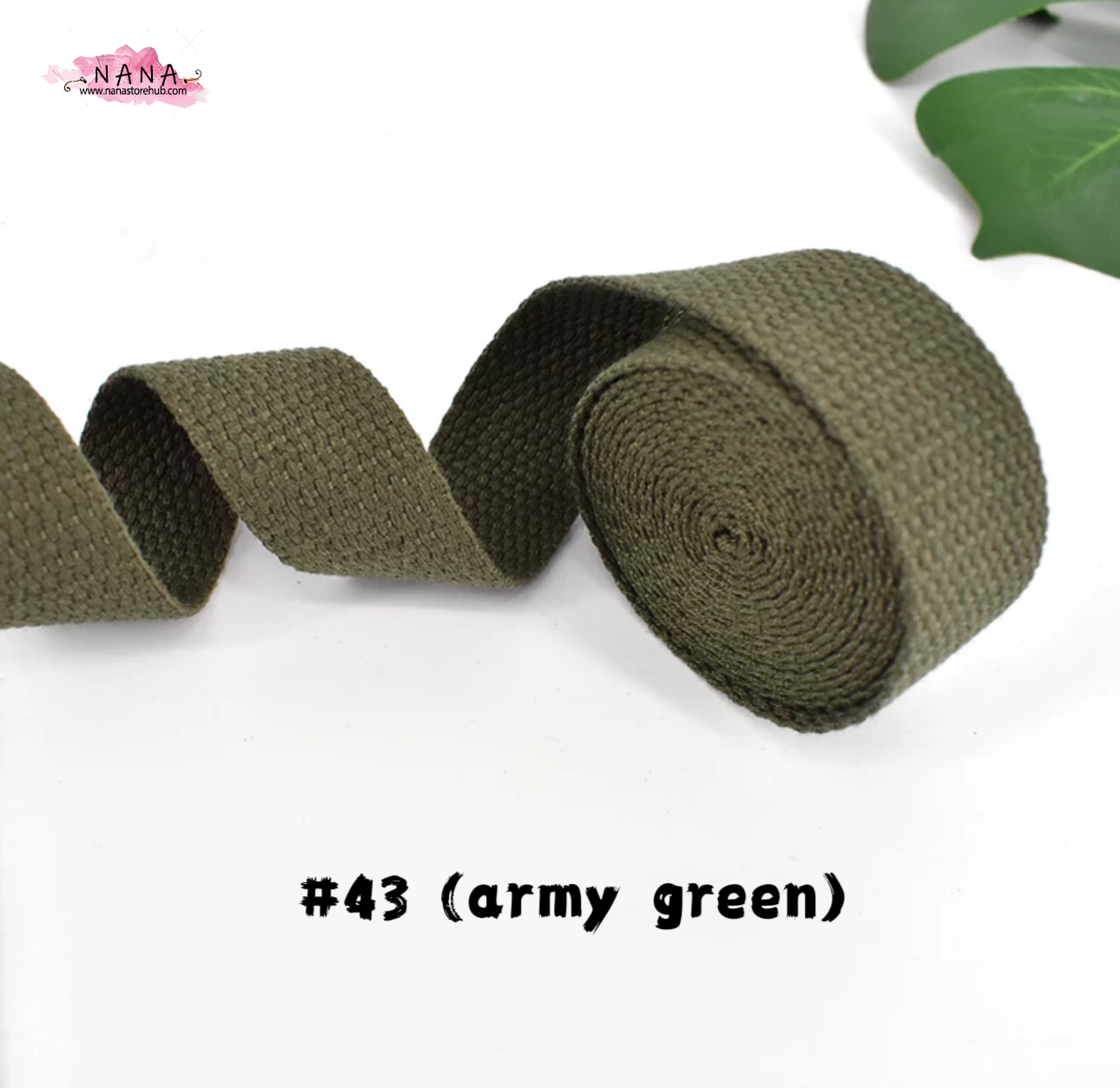 Heavy-Duty Cotton Webbing Strap, 1 Inch Width - Versatile for Bag Handles, Tote Bags, Upholstery - Available in 42 Colors ,JD-505