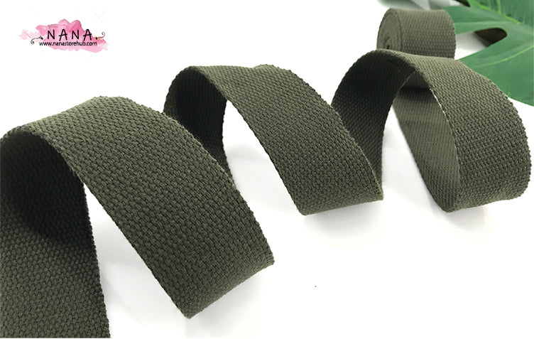 33-Color Variety, 1.5 Inch Cotton Webbing: Robust Straps for Tote Bags, Bag Handles, and Upholstery Applications ,JD-507