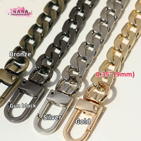 4 color,9mm High Quality Purse Chain Strap,Alloy and Iron,Metal Shoulder Handbag Strap,Purse Replacement Chains,bag accessories, JD-560