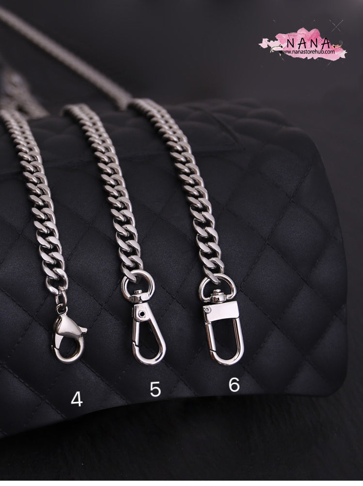 9mm 24K Gold Plated Titanium Steel High Quality Purse Chain, Metal Shoulder Handbag Strap,Bag Strap, Bag Accessories, Detachable,JD-573