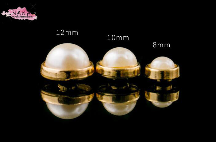 PACK of 30 Bucket Pearl White  Rivets Studs Leather Studs Leather Craft Decorative Rivet, M-037