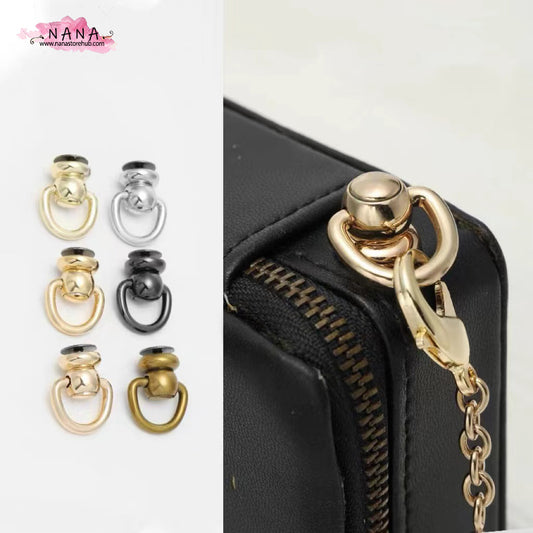 SET OF 2 ,6 Color Handbag Purse Bag Spring Hooks,Metal shoulder strap buckle, Link buckle, Handbag Snap,Swivel Trigger Clips Snap Loop,PJ005