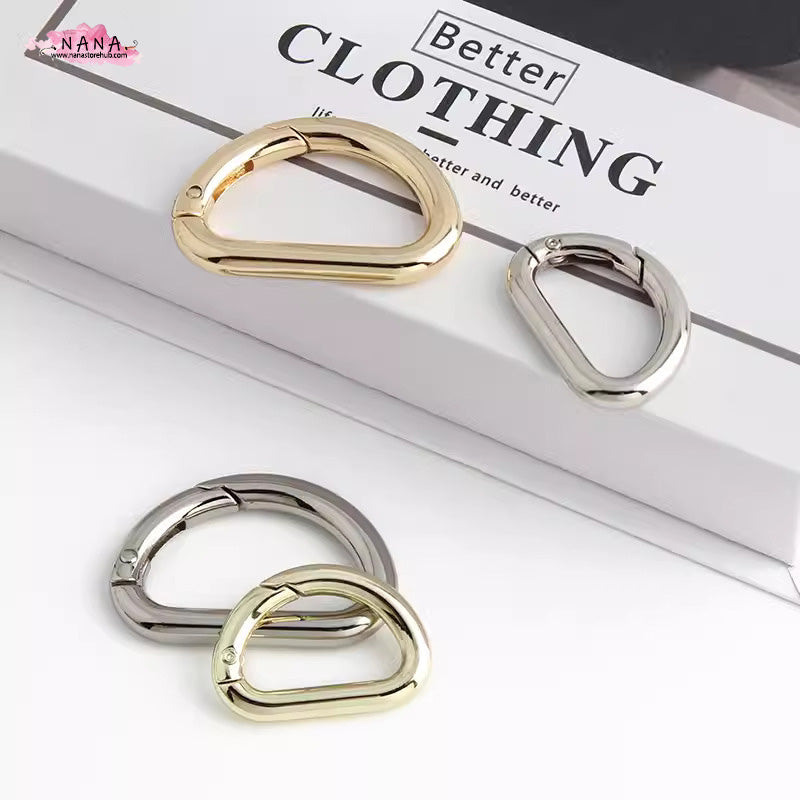 SET OF 2 ,D-Ring buckle Handbag Purse Bag Spring Hooks,Metal shoulder strap buckle, Link buckle, Swivel Trigger Clips Snap Loop,PJ-166