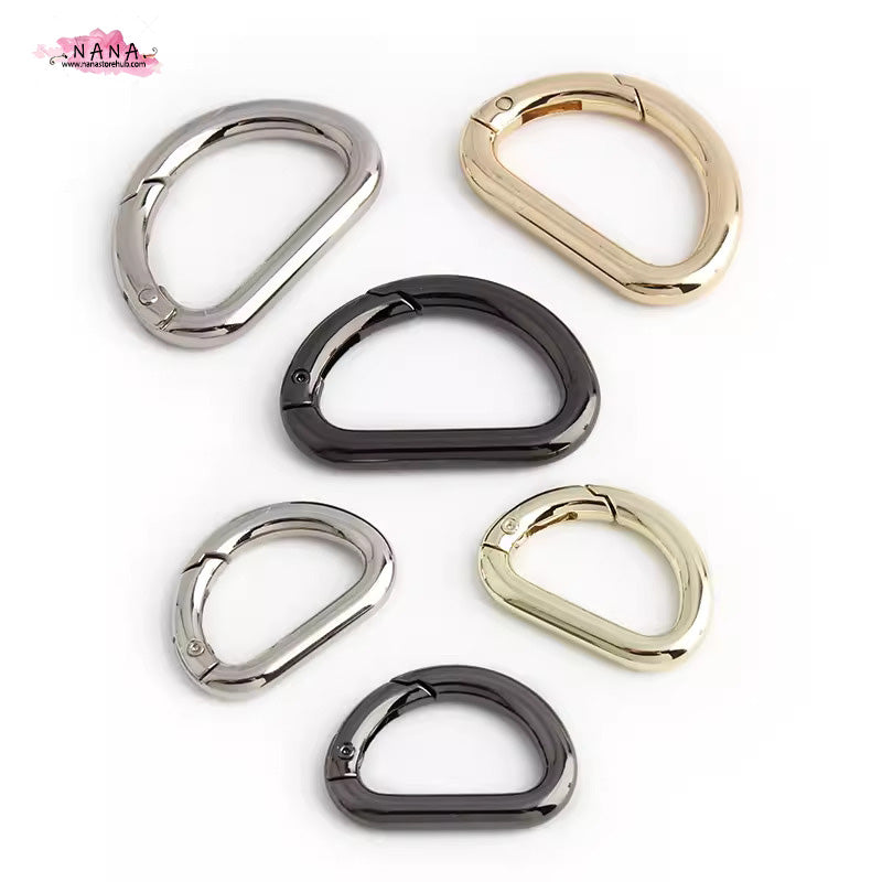 SET OF 2 ,D-Ring buckle Handbag Purse Bag Spring Hooks,Metal shoulder strap buckle, Link buckle, Swivel Trigger Clips Snap Loop,PJ-166