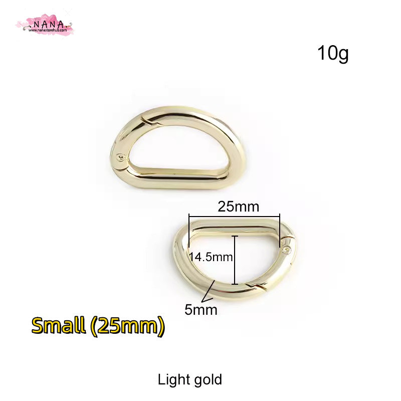 SET OF 2 ,D-Ring buckle Handbag Purse Bag Spring Hooks,Metal shoulder strap buckle, Link buckle, Swivel Trigger Clips Snap Loop,PJ-166