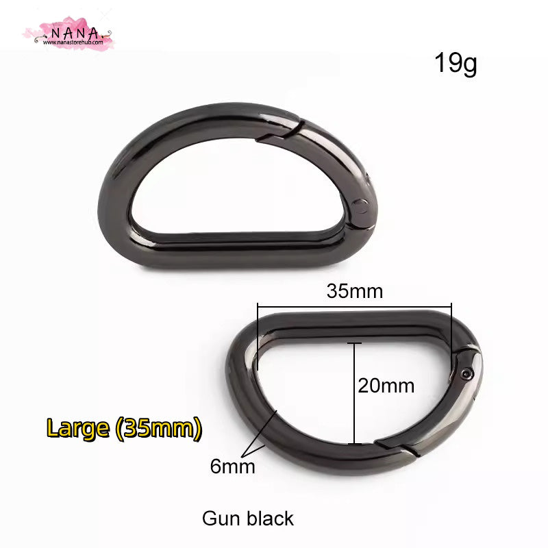 SET OF 2 ,D-Ring buckle Handbag Purse Bag Spring Hooks,Metal shoulder strap buckle, Link buckle, Swivel Trigger Clips Snap Loop,PJ-166