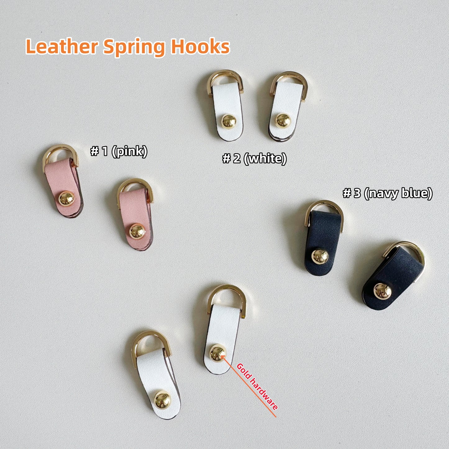 SET OF 2, Handbag Purse Bag Leather Spring Hooks,Metal shoulder strap buckle,Link buckle, Handbag Snap,Swivel Trigger Clips Snap Loop,PJ-237