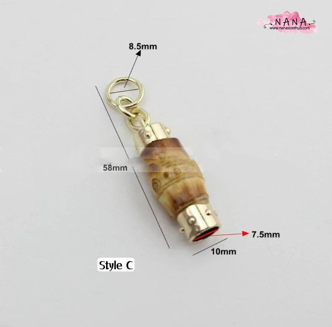 1pc Bamboo Metal Purse Lock Turn Lock Twist Lock Handbag Purse Bag Making Supplies Hardware ,PJ-269