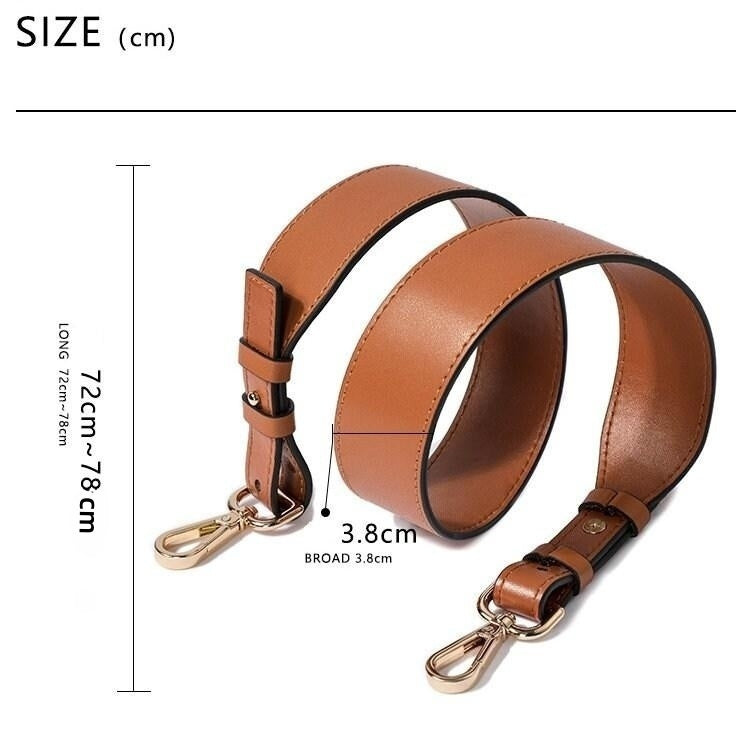 3.8CM High Quality Cow Leather Wrapping, Smooth Cow Leather Shoulder Handbag Strap, Replacement Handle , Bag Accessories, JD-2674