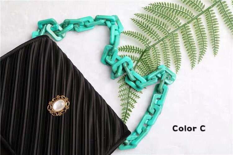 Acrylic High Quality Purse Chain, Metal Shoulder Handbag Strap, Replacement Handle Chain, Metal Crossbody Bag Chain Strap LD-763