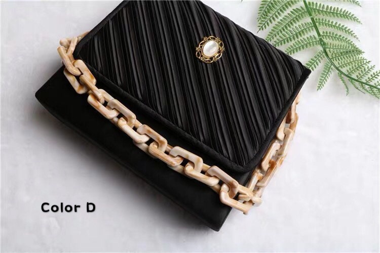 Acrylic High Quality Purse Chain, Metal Shoulder Handbag Strap, Replacement Handle Chain, Metal Crossbody Bag Chain Strap LD-763