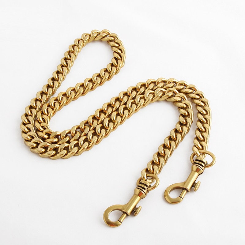 14mm Old Gold Copper High Quality Purse Chain,Copper, Metal Shoulder Handbag Strap,Bag Strap, Bag Accessories, Detachable,JD-1148