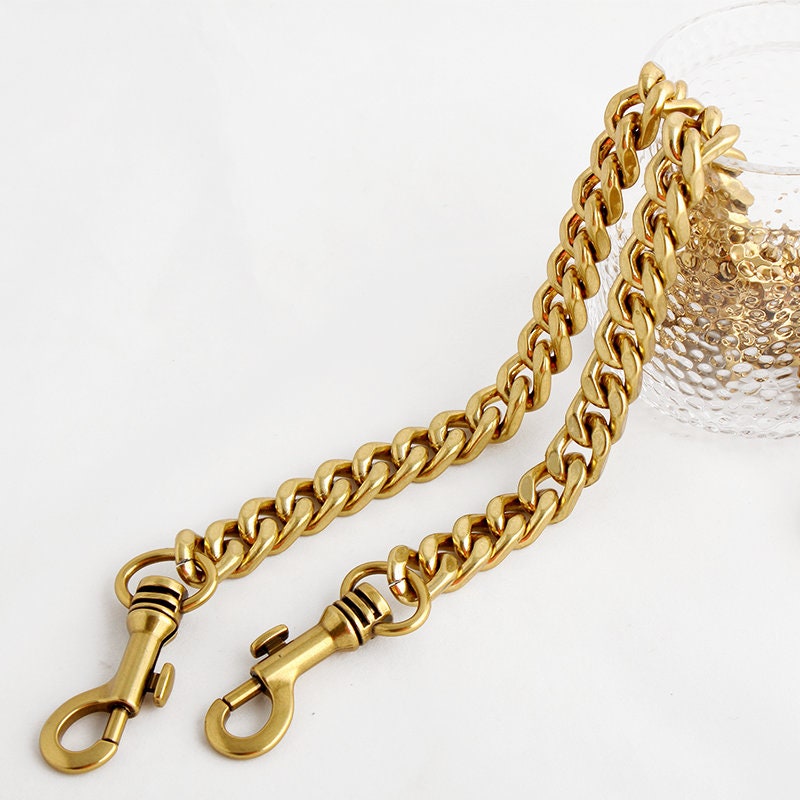 14mm Old Gold Copper High Quality Purse Chain,Copper, Metal Shoulder Handbag Strap,Bag Strap, Bag Accessories, Detachable,JD-1148