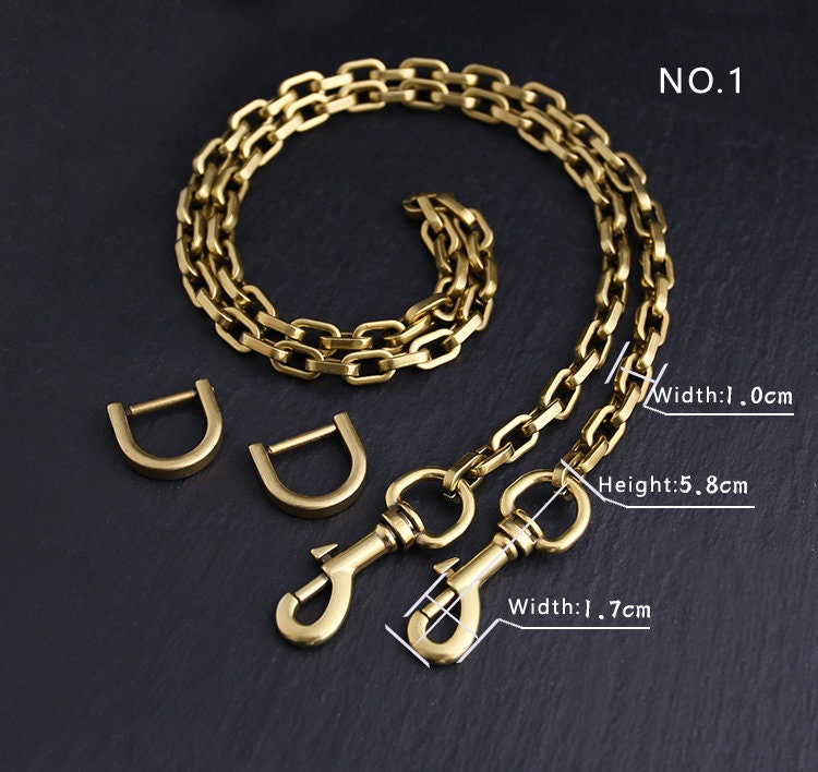 10mm Old gold High Quality Full Copper Purse Chain Strap,Metal Shoulder Handbag Strap,Purse Replacement Chains,bag accessories,JD-1330