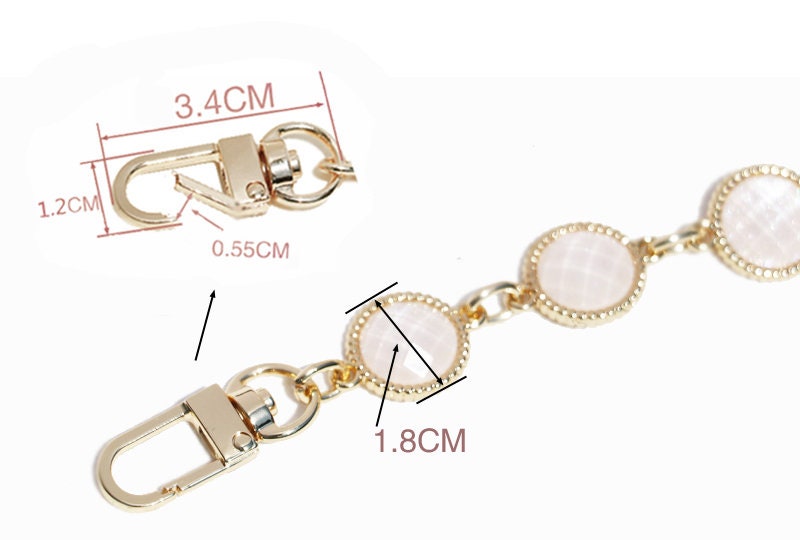 18mm Glass Drill  High Quality Purse Chain,Alloy and Glass Drill, Metal Shoulder Handbag Strap,Bag Strap, Bag Accessories, JD-1350