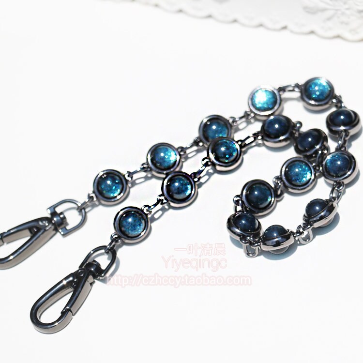 14 mm Glass Drill  High Quality Purse Chain,Alloy and Glass Drill, Metal Shoulder Handbag Strap,Bag Strap, Bag Accessories, JD-1280