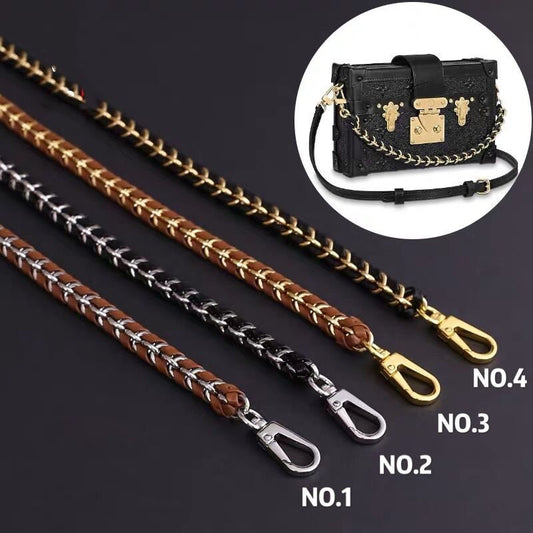 11mm Leather High Quality Copper Purse Chain Strap,Metal Shoulder Handbag Strap,Purse Replacement Chains,bag accessories, JD-1427