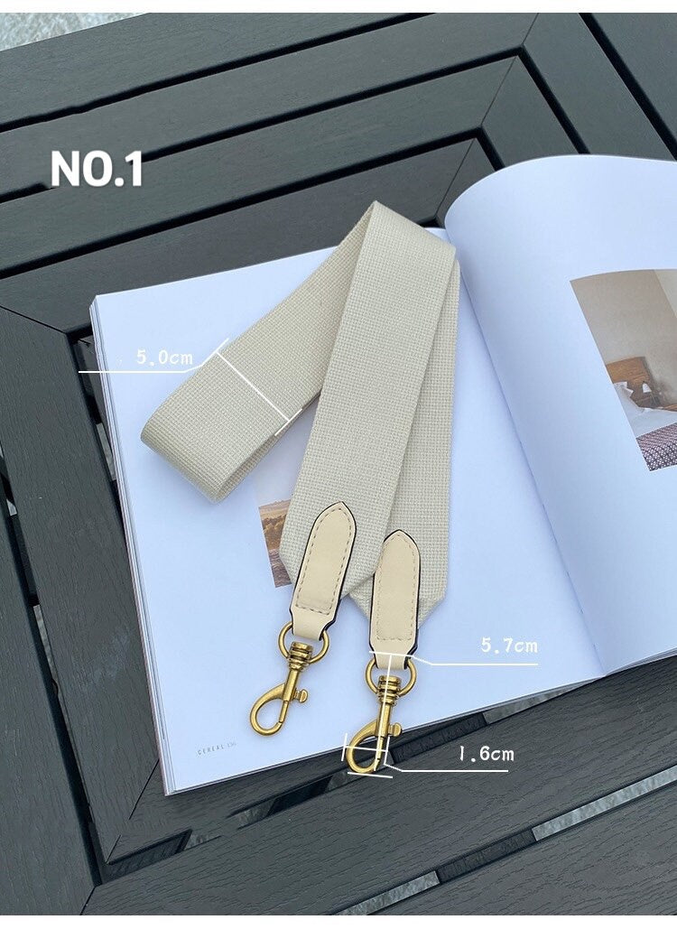 5CM Canvas Leather Bag Strap,High Quality Canvas Strap,Canvas Shoulder Handbag Strap, Replacement Handle ,Bag Accessories,JD-1462