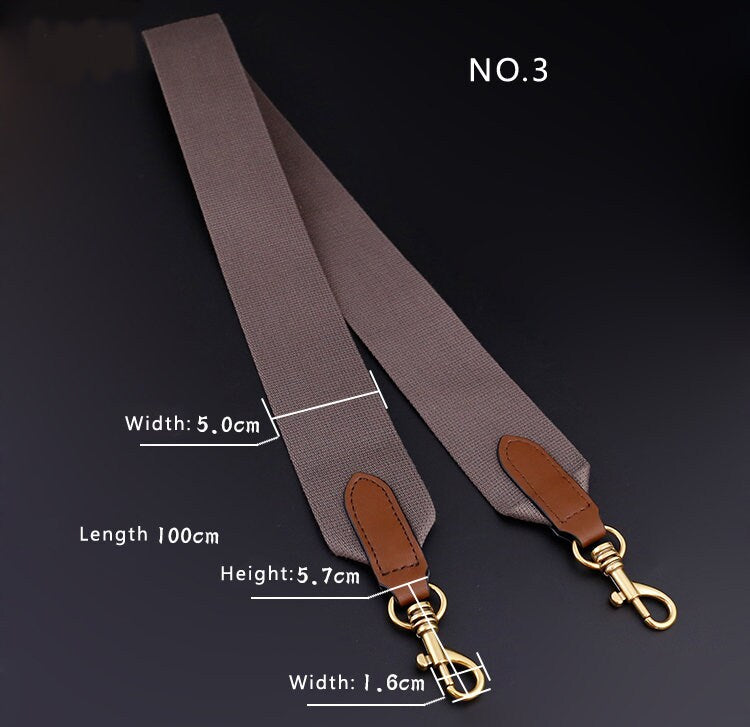 5CM Canvas Leather Bag Strap,High Quality Canvas Strap,Canvas Shoulder Handbag Strap, Replacement Handle ,Bag Accessories,JD-1462