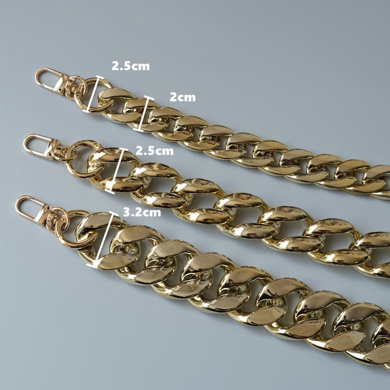 Acrylic High Quality Purse Chain, Metal Shoulder Handbag Strap, Replacement Handle Chain, Metal Crossbody Bag Chain Strap LD-1577