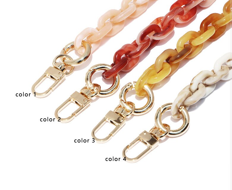 14mm High Quality Purse Chain Strap,Alloy Acrylic and Iron, Metal Shoulder Handbag Strap,Purse Replacement Chains,JD-1604