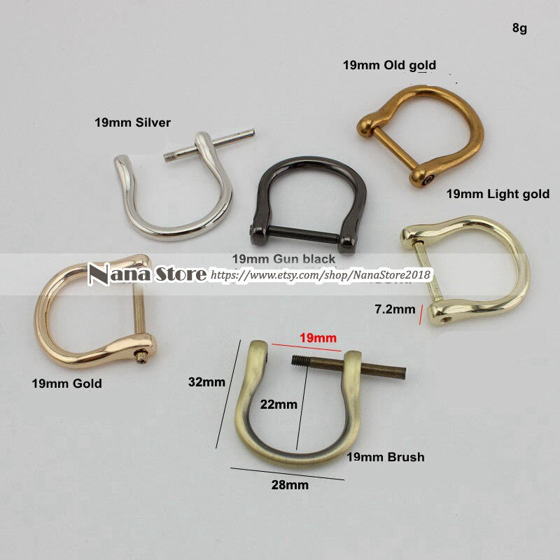 SET OF 2 ,D-Ring buckle Handbag Purse Bag Spring Hooks,Metal shoulder strap buckle, Link buckle, Swivel Trigger Clips Snap Loop,PJ-164