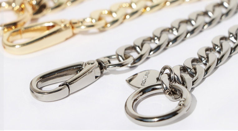 12mm High Quality Purse Chain,Alloy and Glass Drill, Metal Shoulder Handbag Strap,Bag Strap, Bag Accessories, JD-1597