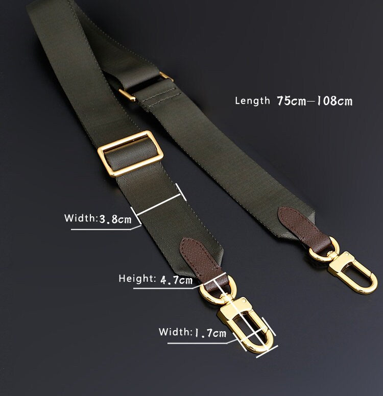 1 1/2 inch Canvas Leather Bag Strap,High Quality Canvas Strap,Canvas Shoulder Handbag Strap, Replacement Handle ,Bag Accessories,JD-1773