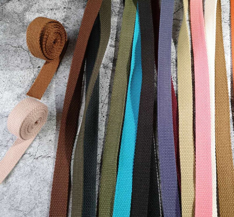 33 Color, 4/5 Inch Cotton Webbing  Heavy Duty Bag handles, bag strap for tote bag Upholstery Webbing ,JD-1890-A