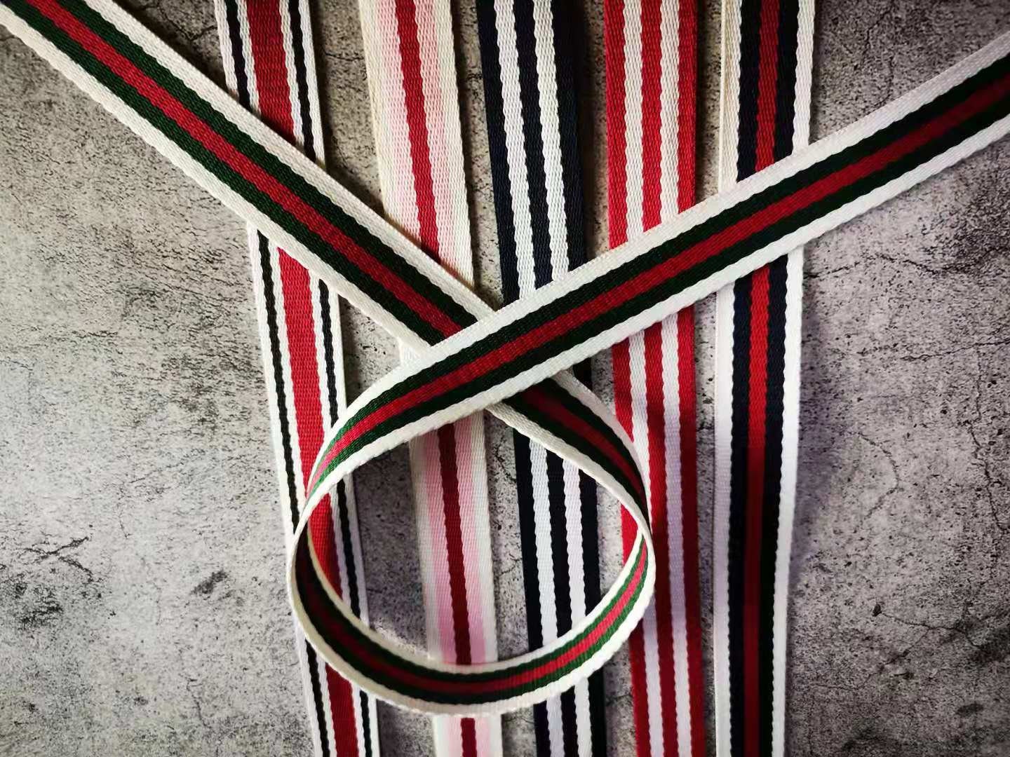 19 Color, 1 Inch Wide Cotton Polyester Jacquard embroidery Webbing For Bag handles ,Bag Strap For Tote Bag Upholstery Webbing ,JD-1865