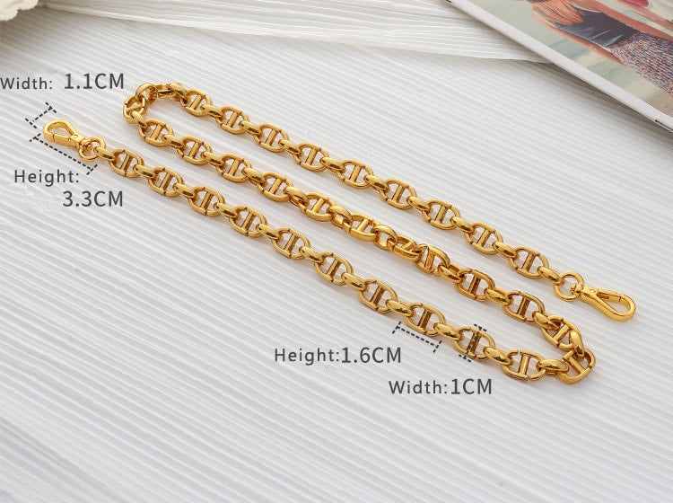 10mm High Quality Purse Chain Strap, Alloy and Iron, Metal Shoulder Handbag Strap,Purse Replacement Chains,bag accessories, JD-2022