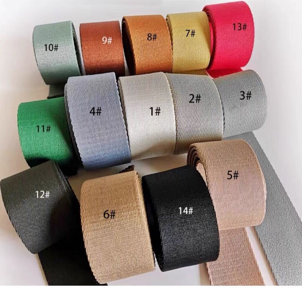 14 Color, 1 1/2 Inch Wide Cotton Polyester Jacquard embroidery Webbing For Bag handles ,Bag Strap For Tote Bag Upholstery Webbing ,JD-2192